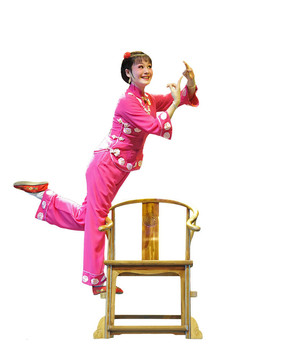 漂亮的中國歌劇女演員