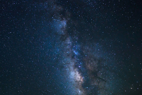 夜空；Bright Stars與銀河系