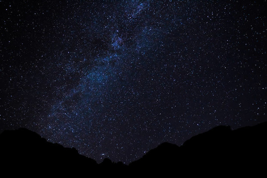夜空中的星星；銀河系