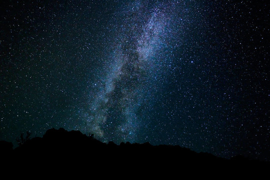 夜空中的星星；銀河系
