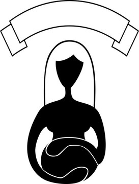 孕婦圖標(biāo)或標(biāo)志