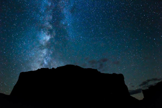 夜空；星星與銀河