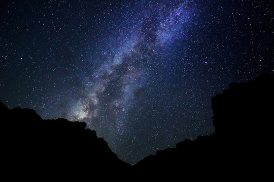 夜空中的星星；銀河系