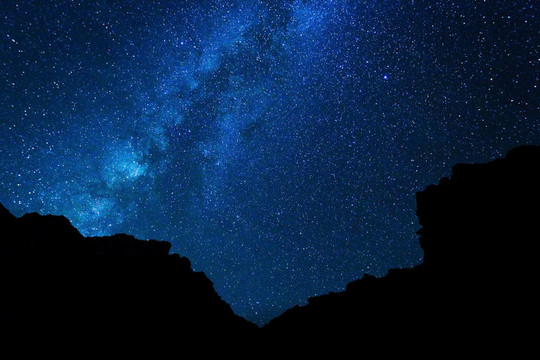 夜空中的星星；銀河系