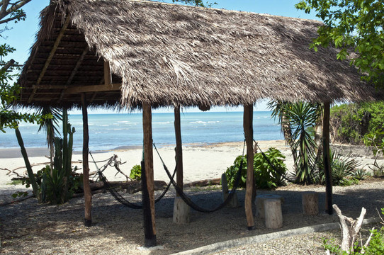 海灘上的小屋