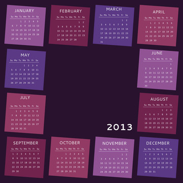2013日歷