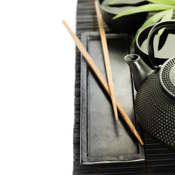 綠茶和筷子