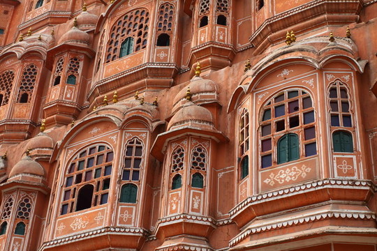 Hawa Mahal；風的宮殿；齋浦爾；拉賈斯坦；印度。