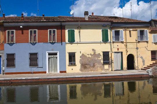 查看科馬基奧。Emilia Romagna。意大利.
