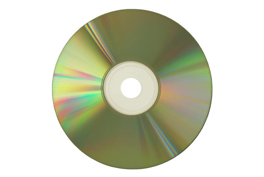 白色背景的光盤
