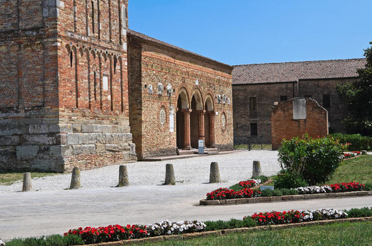 Pomposa Abbey?？频细炅_。Emilia Romagna。意大利.