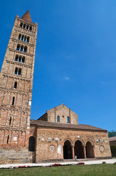 Pomposa Abbey?？频细炅_。Emilia Romagna。意大利.
