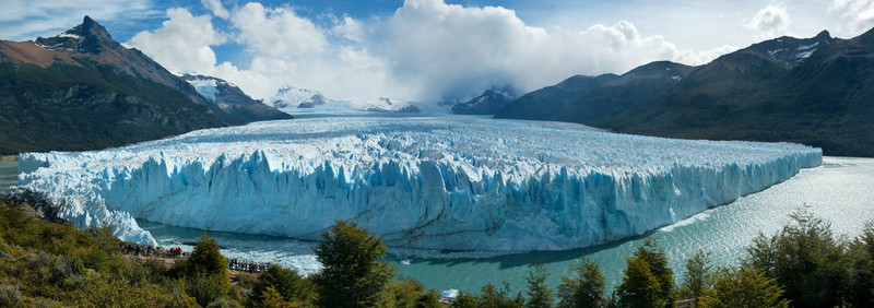 Perito Moreno Glacer盡收眼底；巴塔哥尼亞；阿根廷。