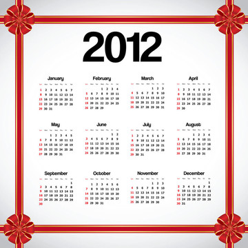 日歷2012
