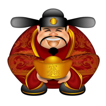 中國金錢神與金條