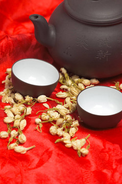 紅絲茉莉花茶