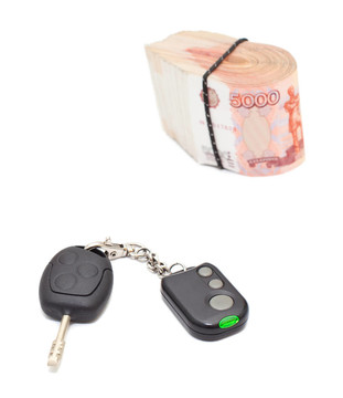 車鑰匙和錢cashnotes