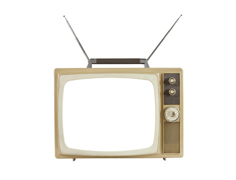 1960 S空白屏幕便攜式電視天線
