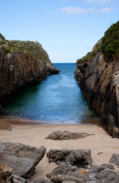 海灘上的Nueva de Llanes