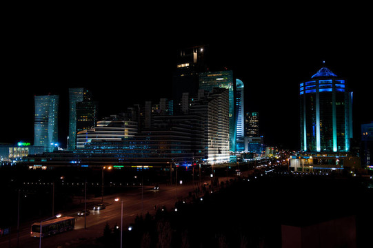 哈薩克斯坦夜景