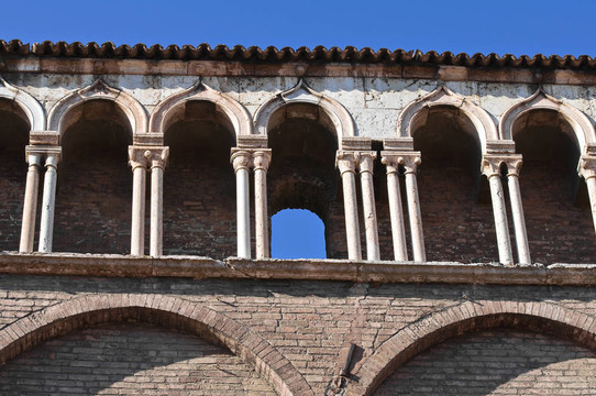 圣喬治大教堂。Ferrara。Emilia Romagna。意大利.