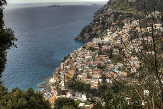 波西塔諾（Salerno / Italia）的位置nocelle采取