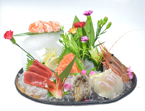 鮑魚 肉 赤貝 蝦 壽司