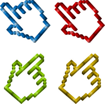 向量的三維斑駁的游標(biāo)