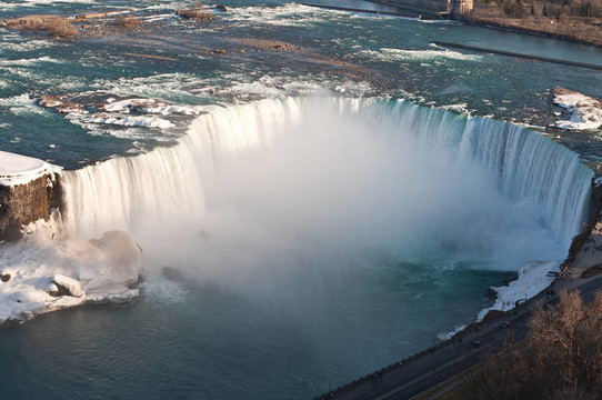 Horseshoe Falls（Niagara）在冬季