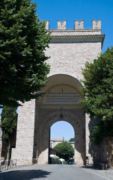Porta Nuova。阿西西。翁布里亞大區(qū)。