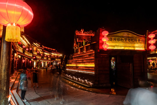 臺兒莊古城夜景