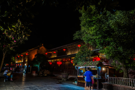 臺(tái)兒莊古城夜景