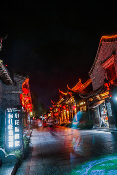 臺兒莊古城夜景