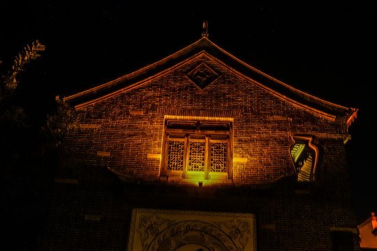 臺兒莊古建筑夜景