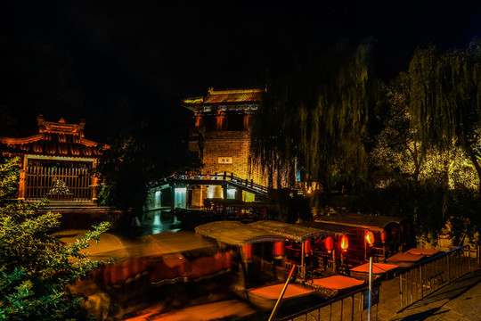 臺兒莊古城夜景