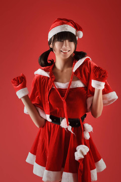 圣誕女孩跳舞