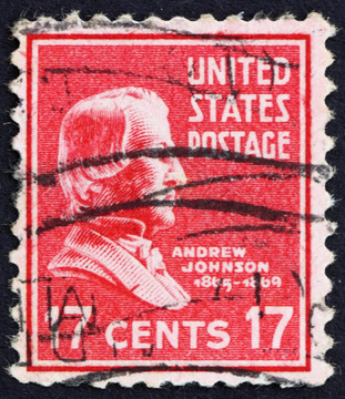 郵票美國(guó)1938 Andrew Johnson