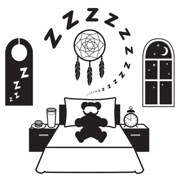 寧?kù)o的睡眠圖標(biāo)
