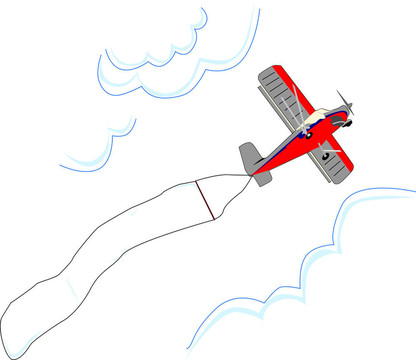 小飛機(jī)的飛行與空白地