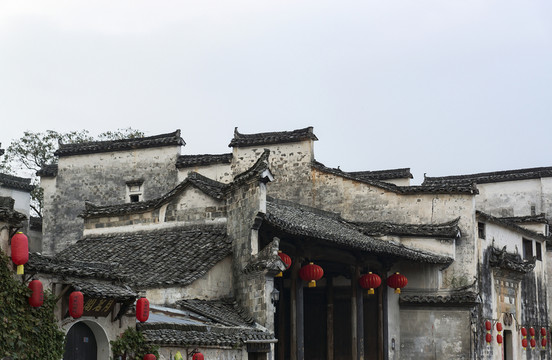 安徽宏村月沼古建筑