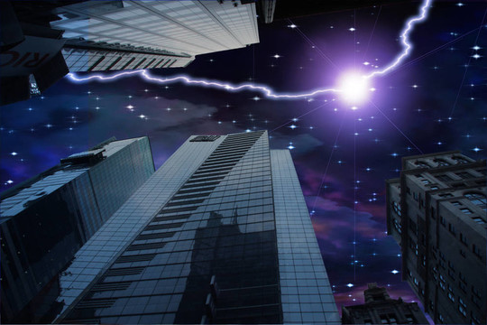 電的天空