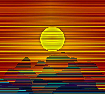 抽象的景觀