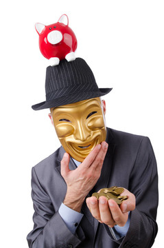 男子撲滿白