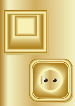 電燈開關(guān)；電源插座。
