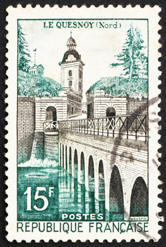 郵票法國1957勒凱努瓦橋