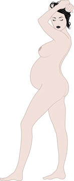 懷孕的女人
