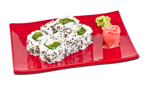 日本的素食卷的海苔