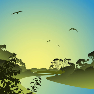 河流景觀