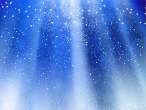 藍色背景雪花。EPS 8