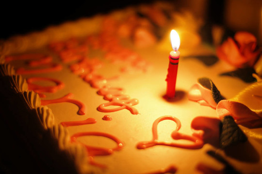 蠟燭生日蛋糕